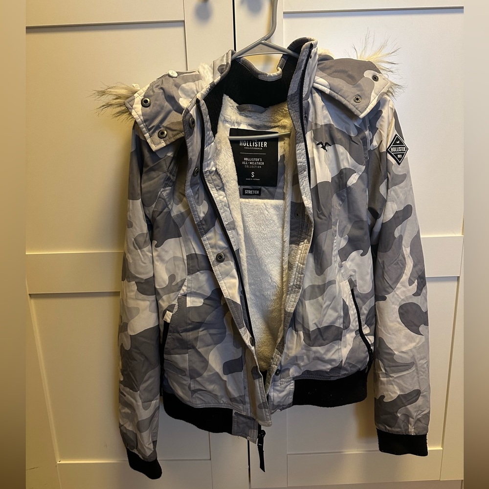 Hollister Grey Camo Jacket